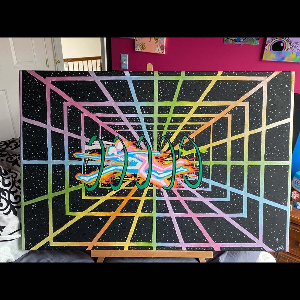 Space Travel Painting